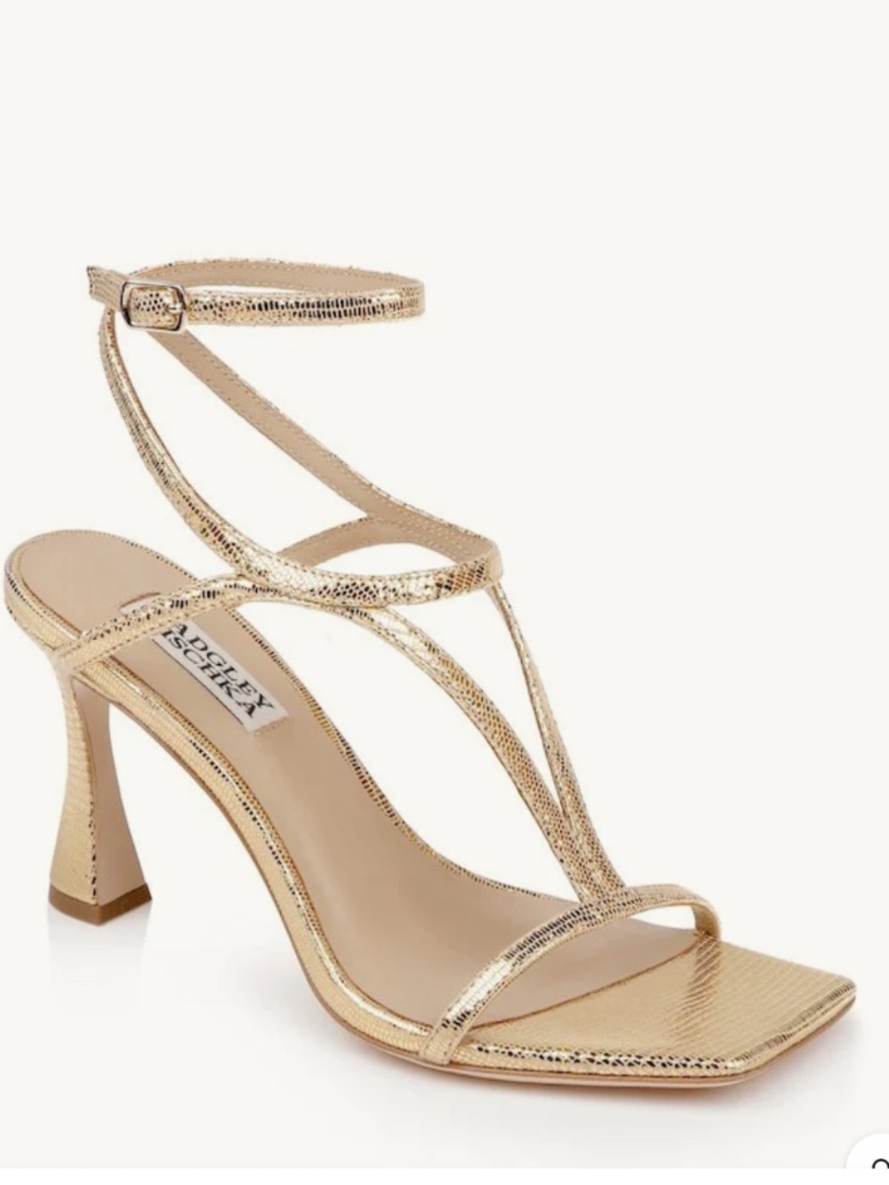 Badgley Mischka Gianni Strappy Square Toe Heels
